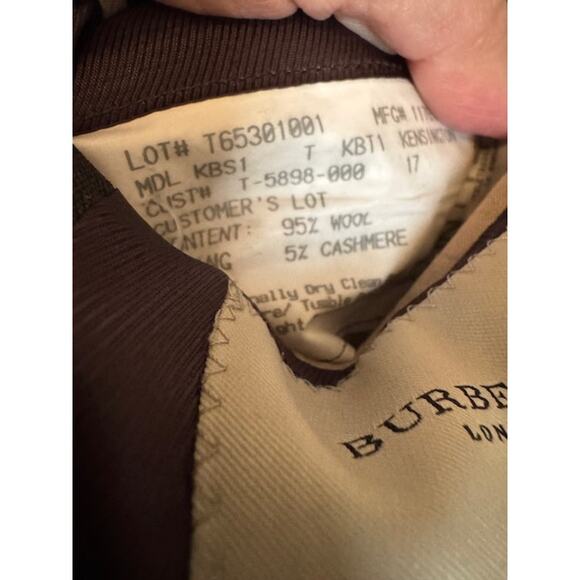 Burberry Vintage Cashmere Wool Gray Blazer 48L - Picture 9 of 11